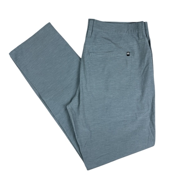 Travis Mathew Pants Mens 36 Gray Golf 31”‎ Inseam Cotton blend Pinstripe Stretch - Picture 1 of 11